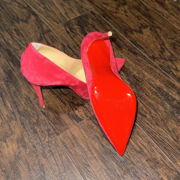 Never worn pink suede Christian Louis Vuitton - Picture 5 of 7